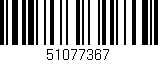 Código de barras (EAN, GTIN, SKU, ISBN): '51077367'