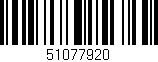 Código de barras (EAN, GTIN, SKU, ISBN): '51077920'