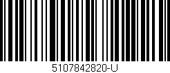 Código de barras (EAN, GTIN, SKU, ISBN): '5107842820-U'