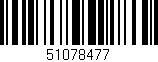 Código de barras (EAN, GTIN, SKU, ISBN): '51078477'