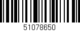Código de barras (EAN, GTIN, SKU, ISBN): '51078650'