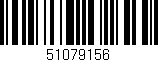 Código de barras (EAN, GTIN, SKU, ISBN): '51079156'