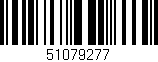 Código de barras (EAN, GTIN, SKU, ISBN): '51079277'