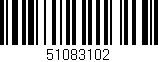 Código de barras (EAN, GTIN, SKU, ISBN): '51083102'