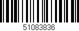Código de barras (EAN, GTIN, SKU, ISBN): '51083836'