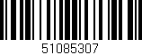 Código de barras (EAN, GTIN, SKU, ISBN): '51085307'