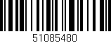 Código de barras (EAN, GTIN, SKU, ISBN): '51085480'
