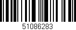Código de barras (EAN, GTIN, SKU, ISBN): '51086283'