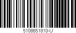 Código de barras (EAN, GTIN, SKU, ISBN): '5108651810-U'