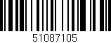 Código de barras (EAN, GTIN, SKU, ISBN): '51087105'