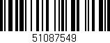 Código de barras (EAN, GTIN, SKU, ISBN): '51087549'