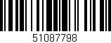 Código de barras (EAN, GTIN, SKU, ISBN): '51087798'