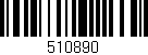 Código de barras (EAN, GTIN, SKU, ISBN): '510890'
