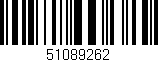 Código de barras (EAN, GTIN, SKU, ISBN): '51089262'