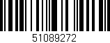Código de barras (EAN, GTIN, SKU, ISBN): '51089272'