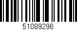 Código de barras (EAN, GTIN, SKU, ISBN): '51089296'