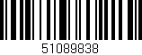 Código de barras (EAN, GTIN, SKU, ISBN): '51089838'