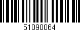 Código de barras (EAN, GTIN, SKU, ISBN): '51090064'