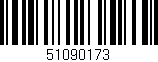 Código de barras (EAN, GTIN, SKU, ISBN): '51090173'