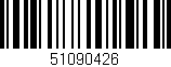 Código de barras (EAN, GTIN, SKU, ISBN): '51090426'