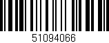 Código de barras (EAN, GTIN, SKU, ISBN): '51094066'