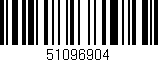 Código de barras (EAN, GTIN, SKU, ISBN): '51096904'