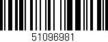 Código de barras (EAN, GTIN, SKU, ISBN): '51096981'