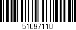 Código de barras (EAN, GTIN, SKU, ISBN): '51097110'