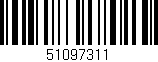 Código de barras (EAN, GTIN, SKU, ISBN): '51097311'