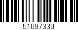 Código de barras (EAN, GTIN, SKU, ISBN): '51097330'