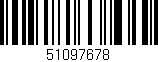 Código de barras (EAN, GTIN, SKU, ISBN): '51097678'