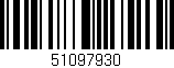 Código de barras (EAN, GTIN, SKU, ISBN): '51097930'