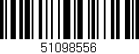 Código de barras (EAN, GTIN, SKU, ISBN): '51098556'