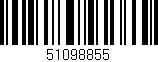Código de barras (EAN, GTIN, SKU, ISBN): '51098855'
