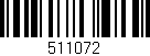 Código de barras (EAN, GTIN, SKU, ISBN): '511072'
