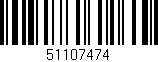 Código de barras (EAN, GTIN, SKU, ISBN): '51107474'