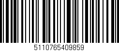 Código de barras (EAN, GTIN, SKU, ISBN): '5110765409859'