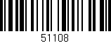 Código de barras (EAN, GTIN, SKU, ISBN): '51108'