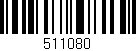Código de barras (EAN, GTIN, SKU, ISBN): '511080'