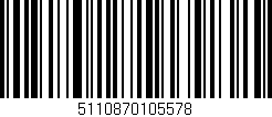 Código de barras (EAN, GTIN, SKU, ISBN): '5110870105578'