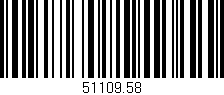 Código de barras (EAN, GTIN, SKU, ISBN): '51109.58'