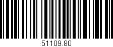 Código de barras (EAN, GTIN, SKU, ISBN): '51109.80'