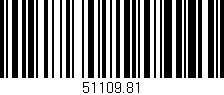 Código de barras (EAN, GTIN, SKU, ISBN): '51109.81'