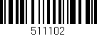 Código de barras (EAN, GTIN, SKU, ISBN): '511102'