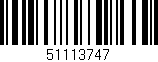 Código de barras (EAN, GTIN, SKU, ISBN): '51113747'