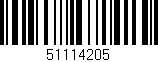Código de barras (EAN, GTIN, SKU, ISBN): '51114205'