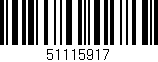 Código de barras (EAN, GTIN, SKU, ISBN): '51115917'