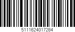 Código de barras (EAN, GTIN, SKU, ISBN): '5111624017284'