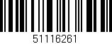 Código de barras (EAN, GTIN, SKU, ISBN): '51116261'