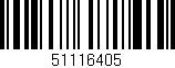 Código de barras (EAN, GTIN, SKU, ISBN): '51116405'